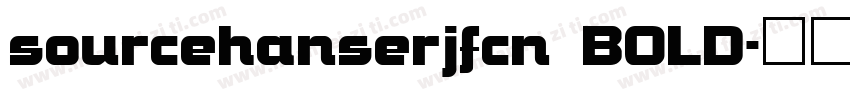 sourcehanserjfcn BOLD字体转换